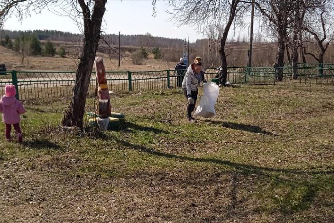 Жители села Сноведь вышли на субботник